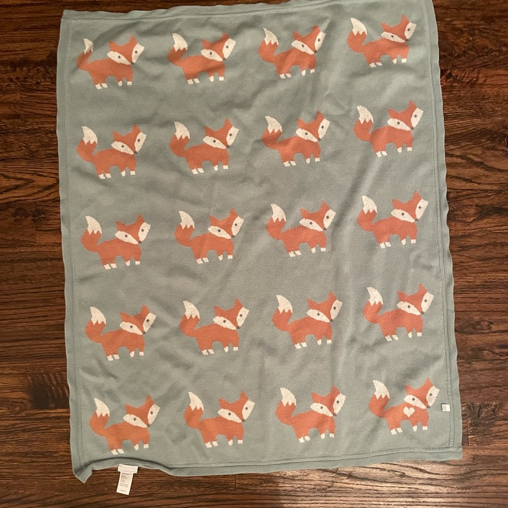 Baby blanket fox EUC